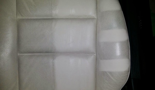 Leather cleaning – light colours