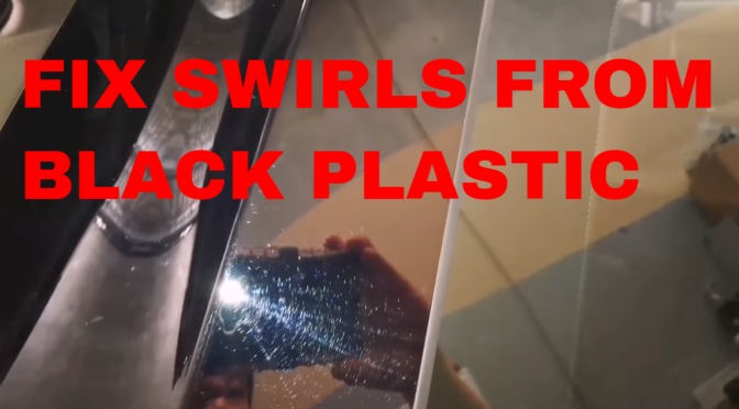 How To Fix Swirls on Gloss Black Plastic from your Land Rover